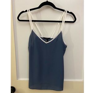 Chiffon Tank Top with Spaghetti Straps